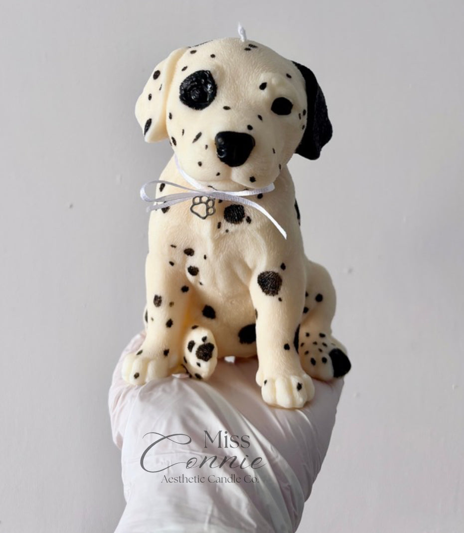 Dalmatian Puppy Dog Candle