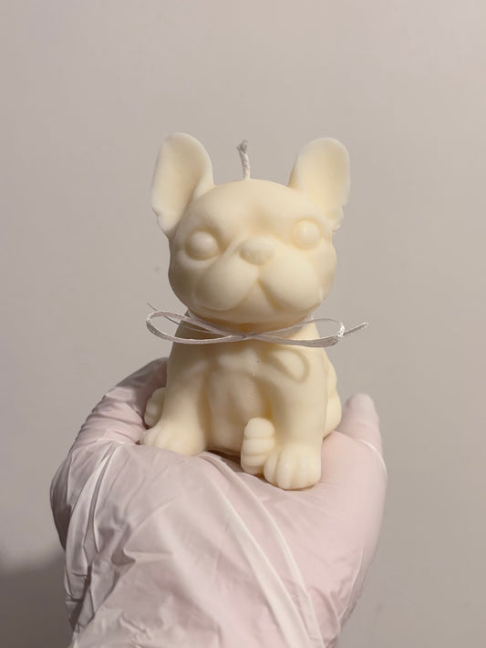 French Bulldog Puppy Dog Candle - Miniature Collection