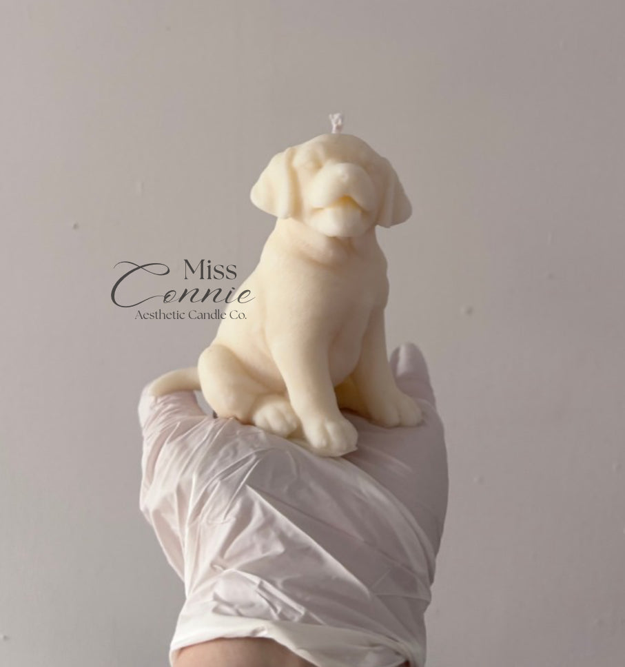 Labrador Puppy Dog Candle - Miniature Collection