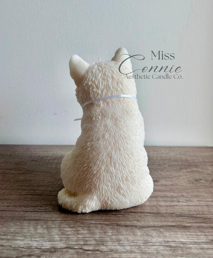 Husky Puppy Dog Candle