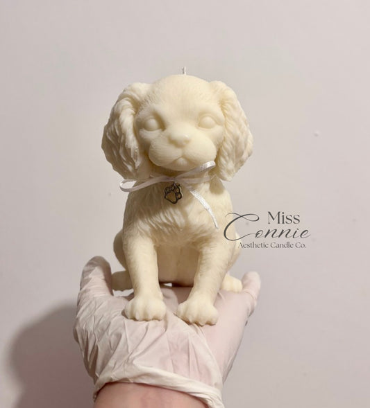 Cavalier King Charles Spaniel (Design 2) Puppy Dog Candle
