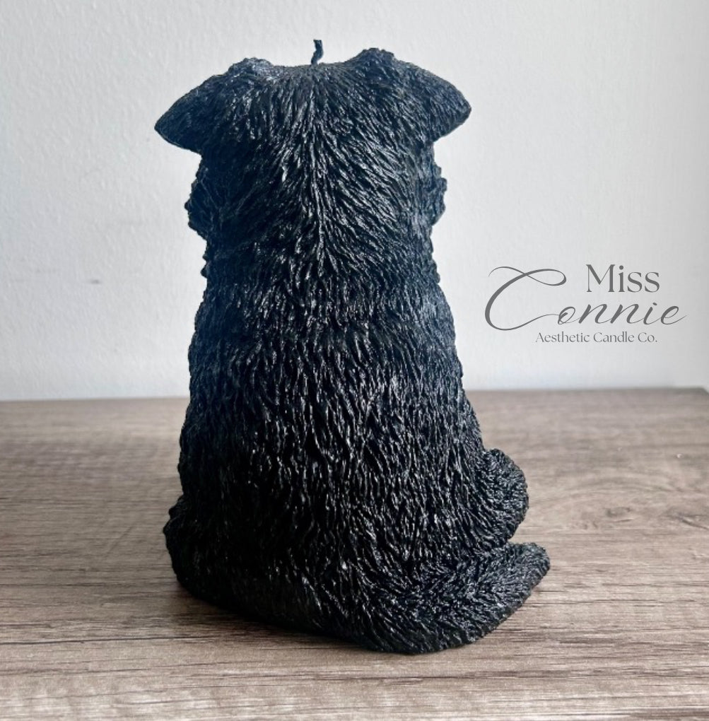 German Shepherd Puppy Dog Candle