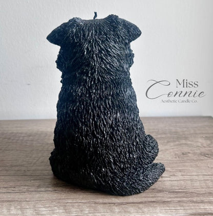 German Shepherd Puppy Dog Candle