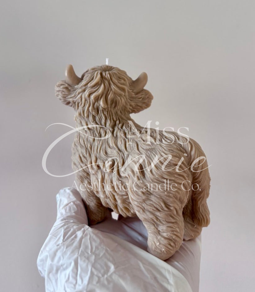 Highland Cow Standing Candle - Small