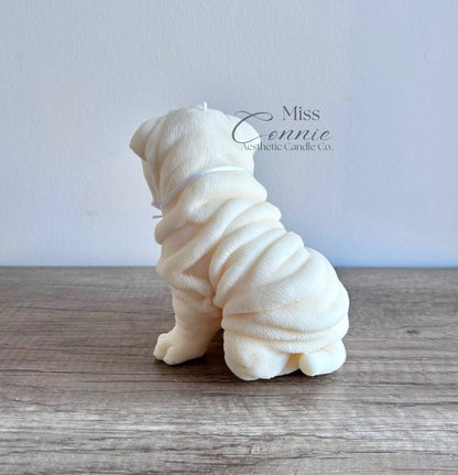 Shar Pei Puppy Dog Candle