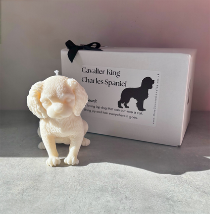 Cavalier King Charles Spaniel (Design 2) Puppy Dog Candle