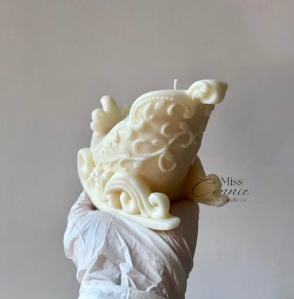 Large Sleigh Candle