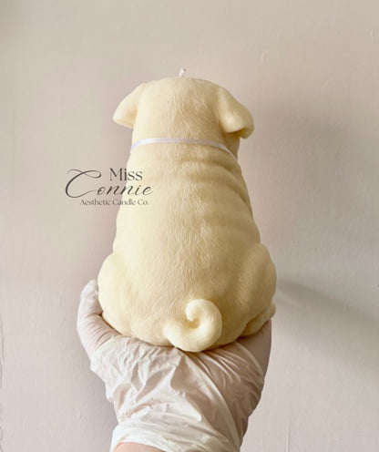 Pug Puppy Dog Candle