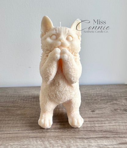 Standing Cat Candle