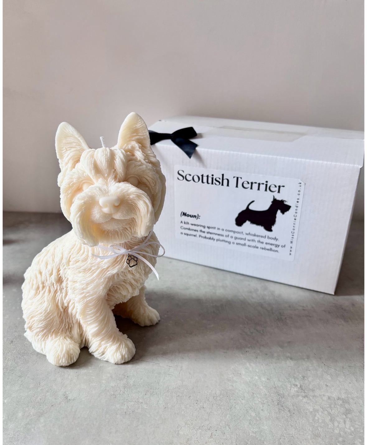 Scottish Terrier Puppy Dog Candle