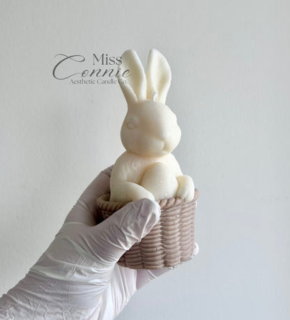 Easter Bunny in Basket Candle
