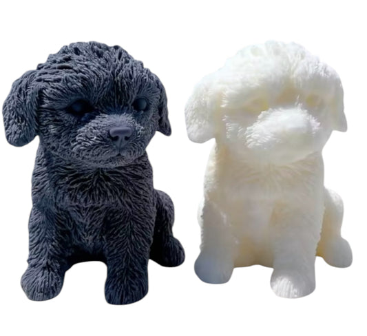 Labradoodle Puppy Dog Candle