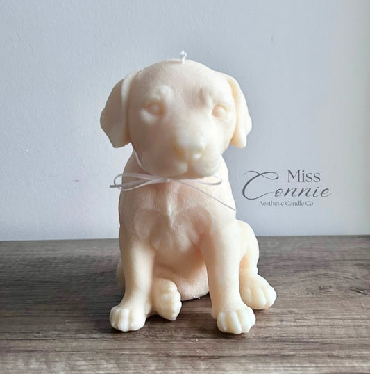 Doberman Puppy Dog Candle
