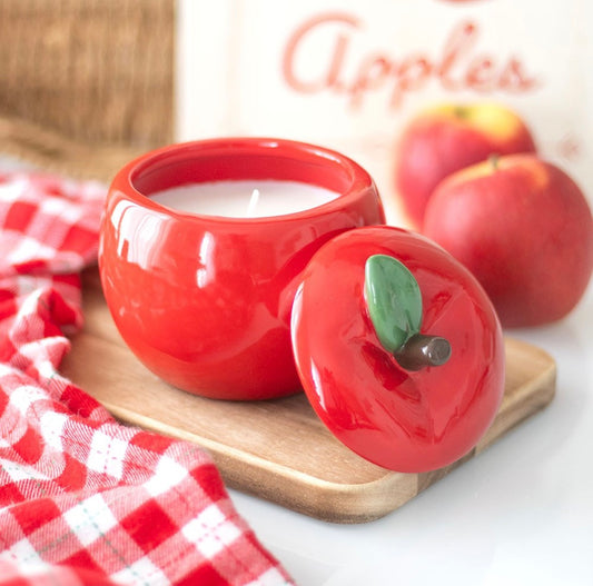 Apple Ceramic Candle