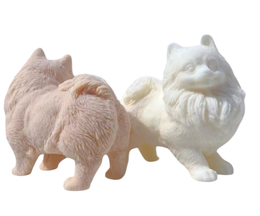 Pomeranian (Design 2) Puppy Dog Candle
