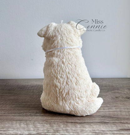 German Shepherd Puppy Dog Candle