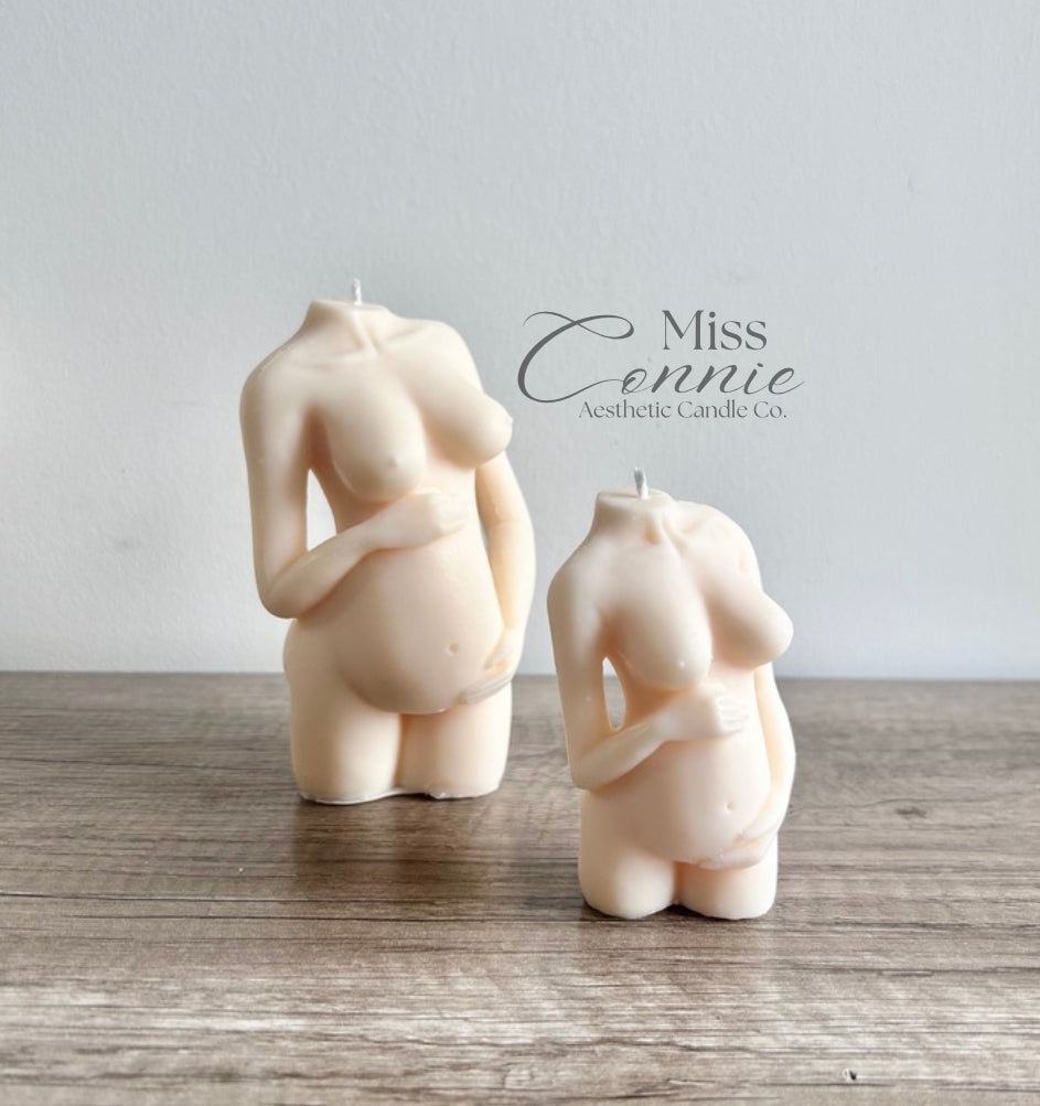 Cradling Bump Candle