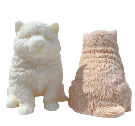Malamute Puppy Dog Candle