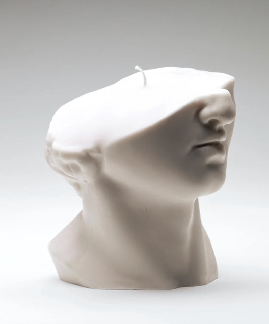 Greek Half Faced Candle