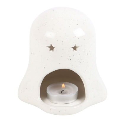 Pumpkin Ghost Tea Light Holder