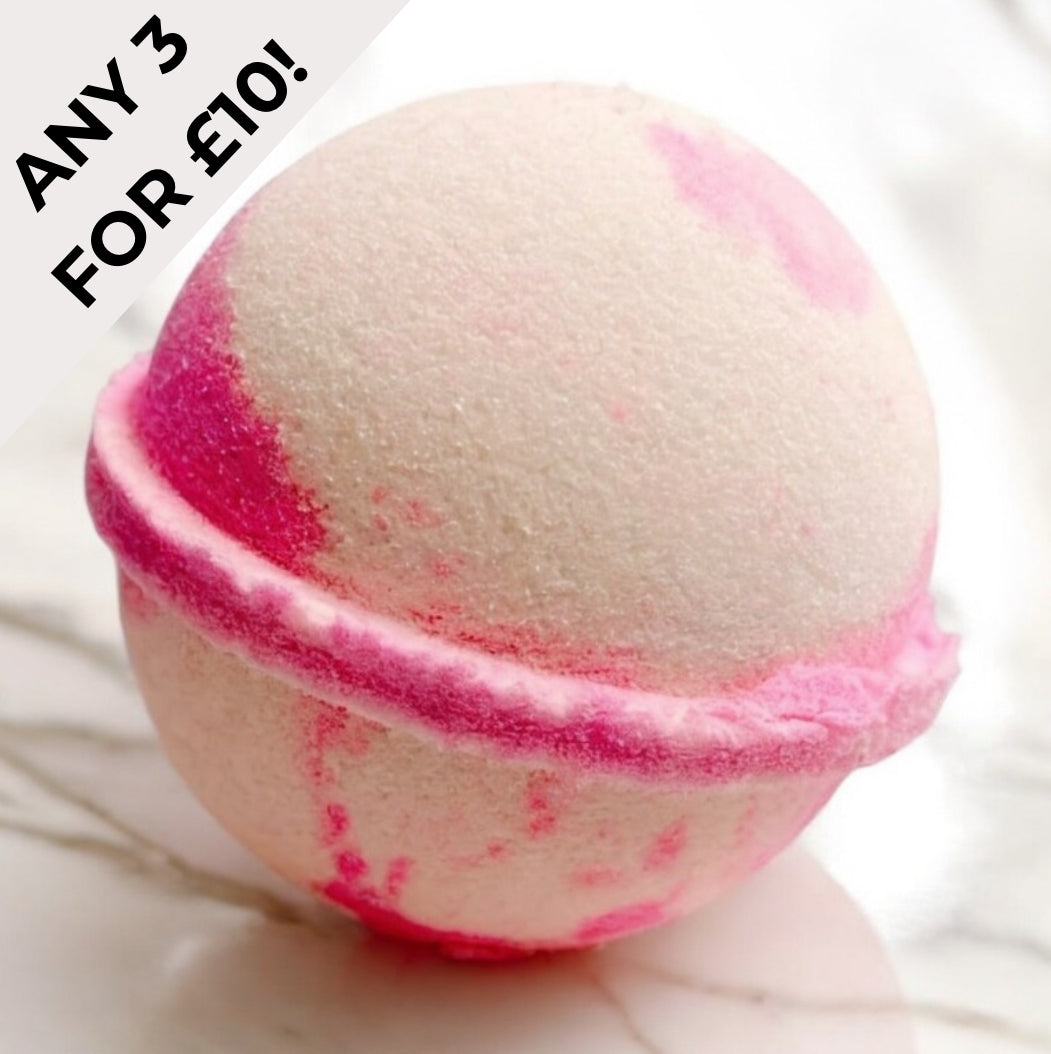 Marshmallow & Fresh Raspberry Jumbo Bath Bomb