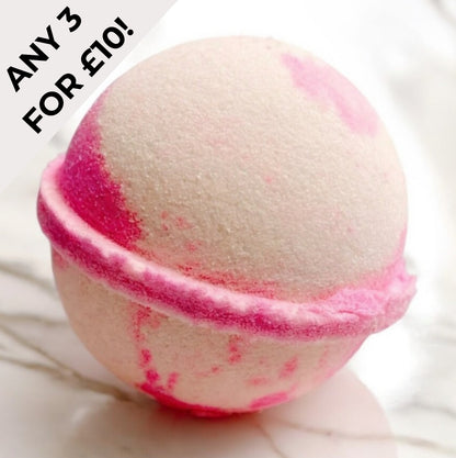Marshmallow & Fresh Raspberry Jumbo Bath Bomb