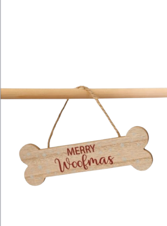 Merry Woofmas Hanging Decoration