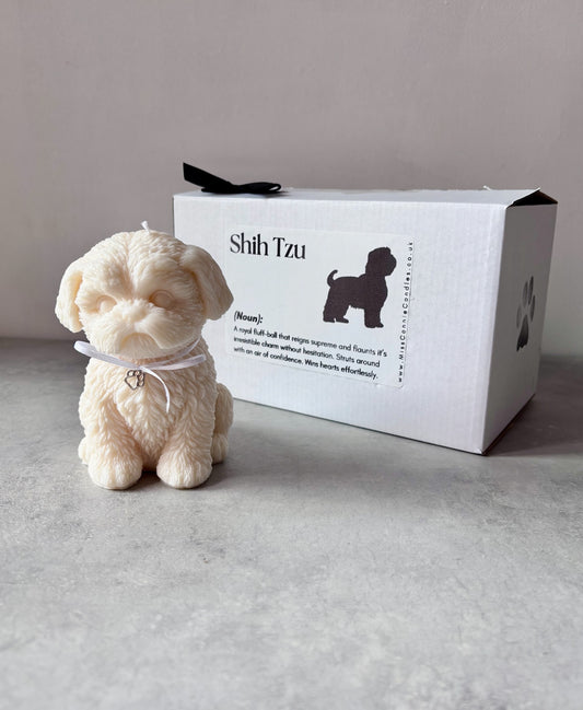 Shih Tzu Puppy Dog Candle