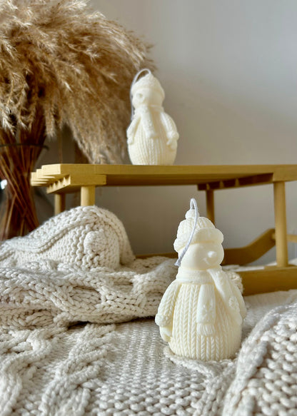 Snowman Candle