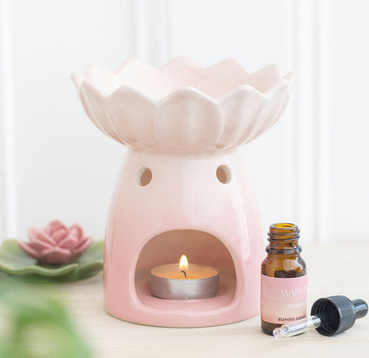 Pink Water Lily Wax Burner