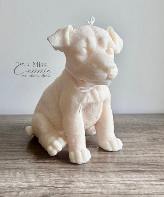 Border Terrier Puppy Dog Candle