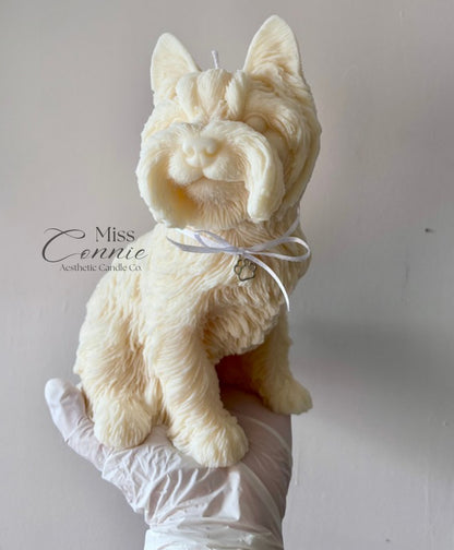 Scottish Terrier Puppy Dog Candle