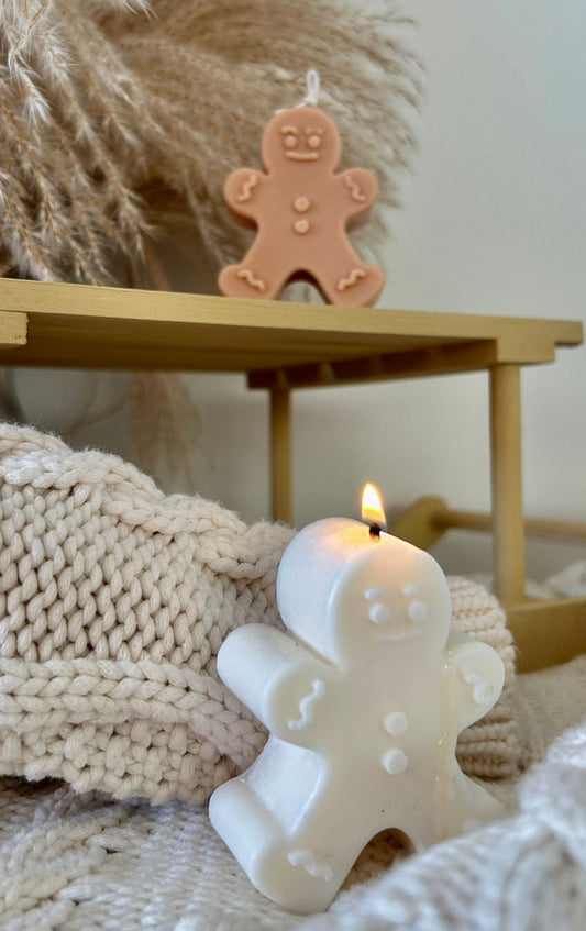 Gingerbread Man Candle
