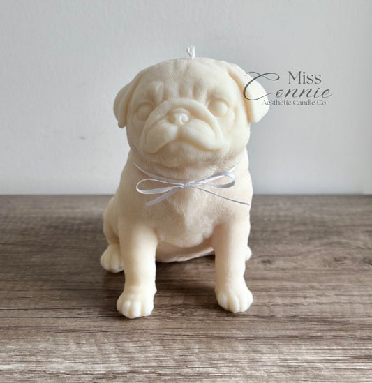 Pug Puppy Dog Candle