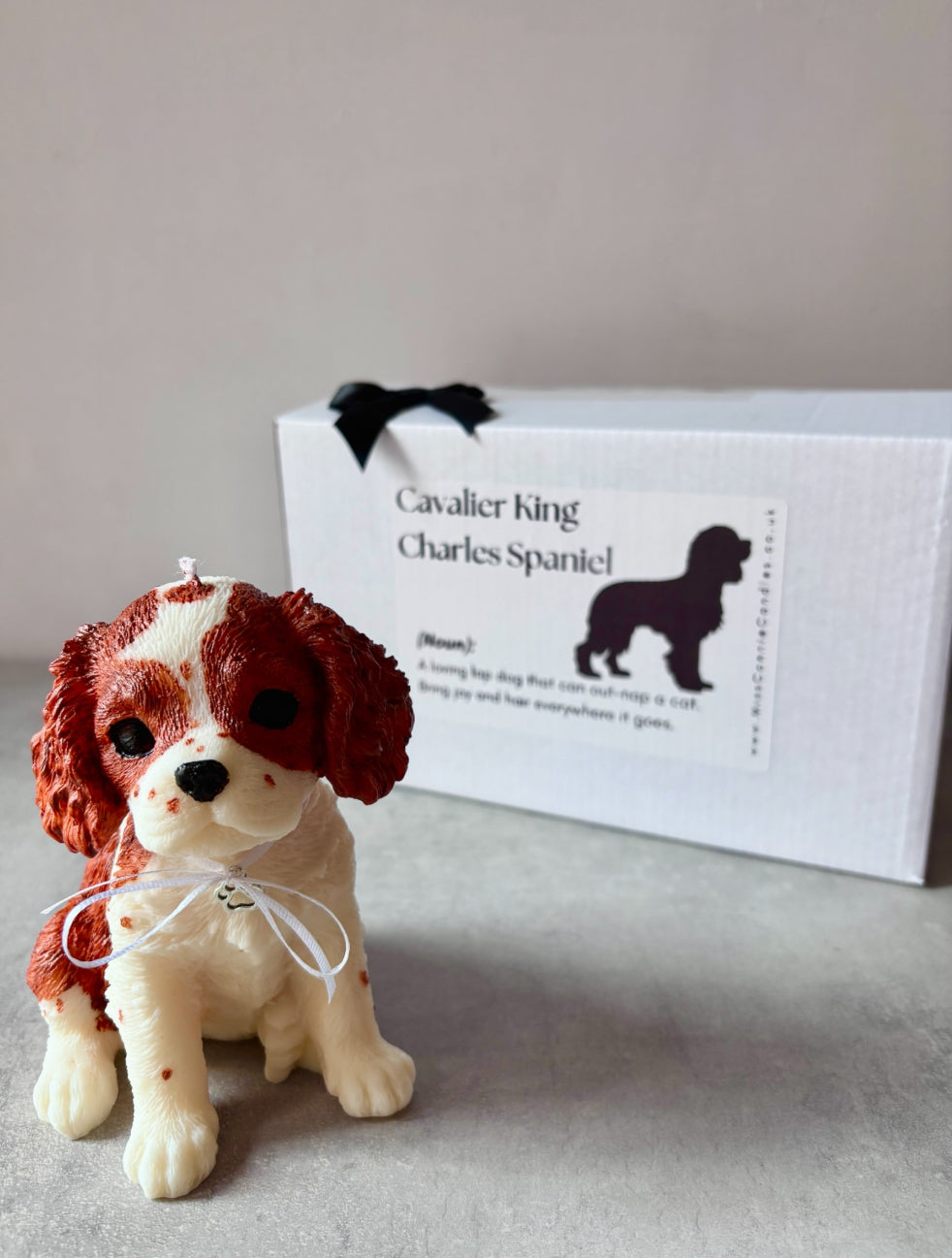 Cavalier King Charles Spaniel Puppy Dog Candle