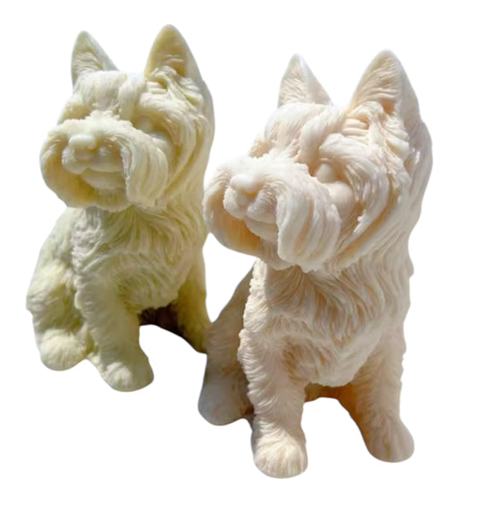 Scottish Terrier Puppy Dog Candle