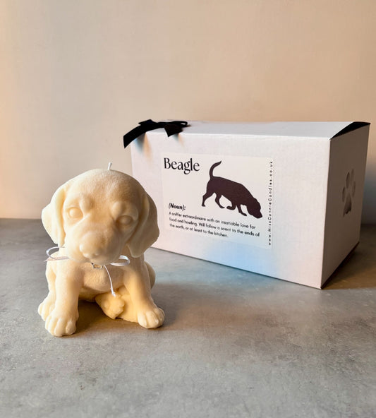 Beagle Puppy Dog Candle