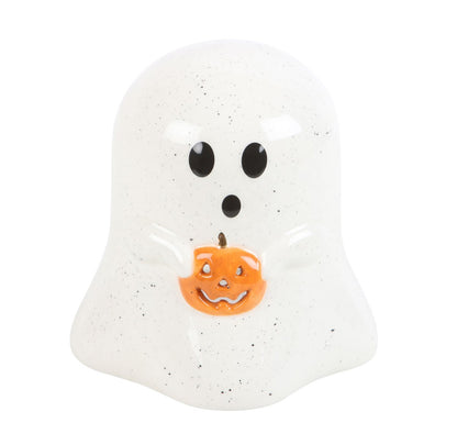 Pumpkin Ghost Tea Light Holder
