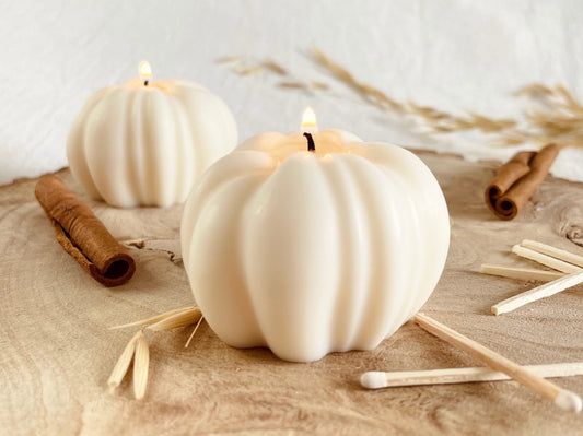 Pumpkin Shaped Candles