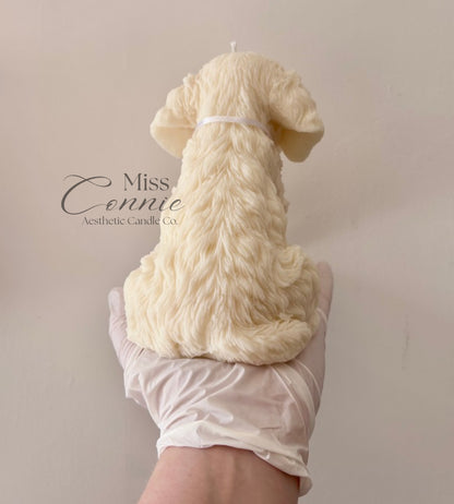 Cockapoo Puppy Dog Candle